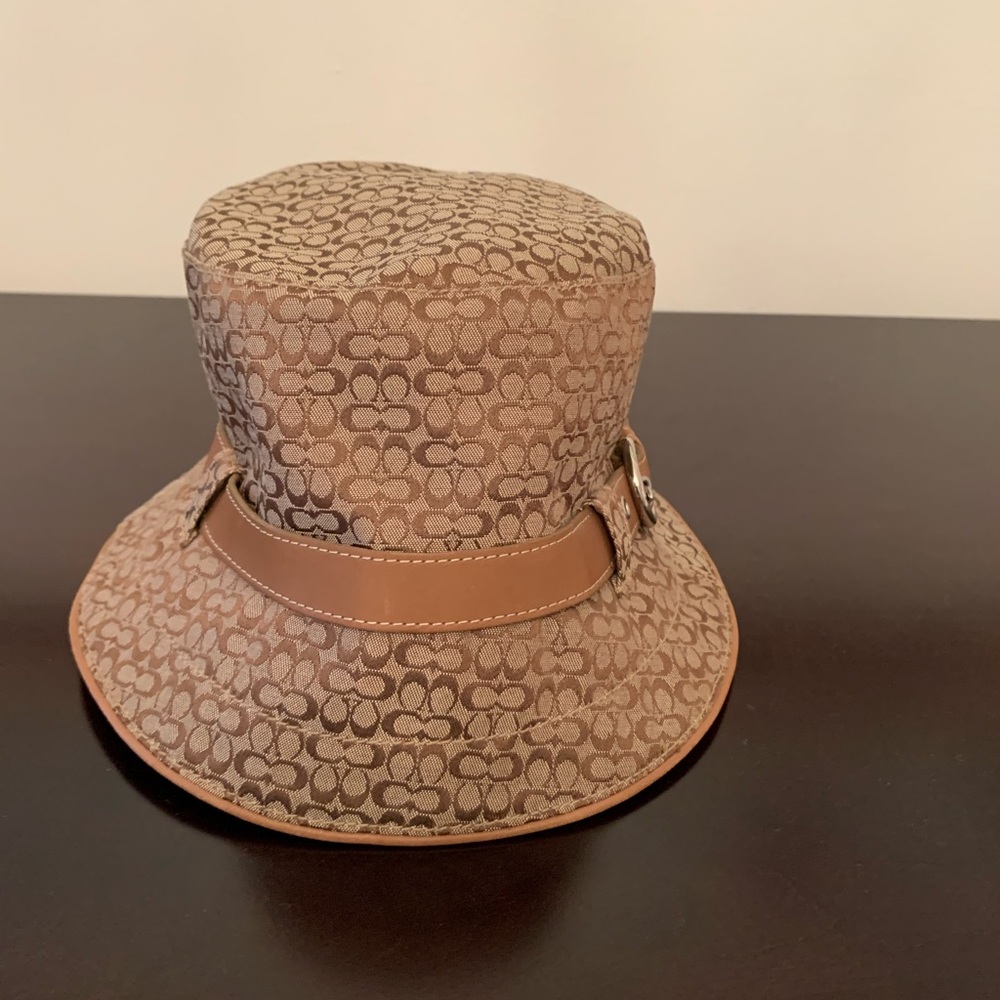 Coach Logo Canvas Coated Hat